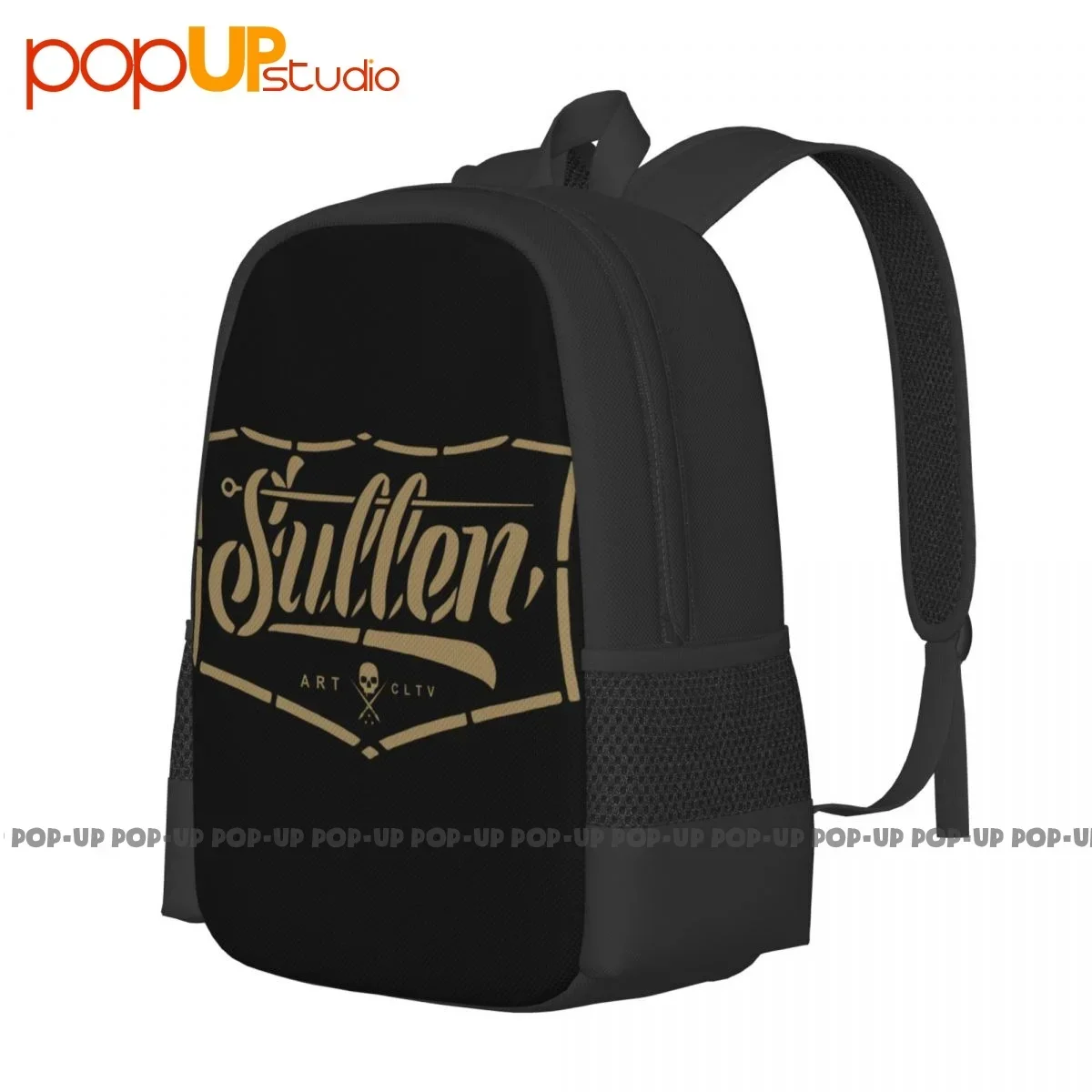 Sullen Art Collective Stencil Biker Motorcycle Punk Backpack Large Capacity Fashion Beach Bag