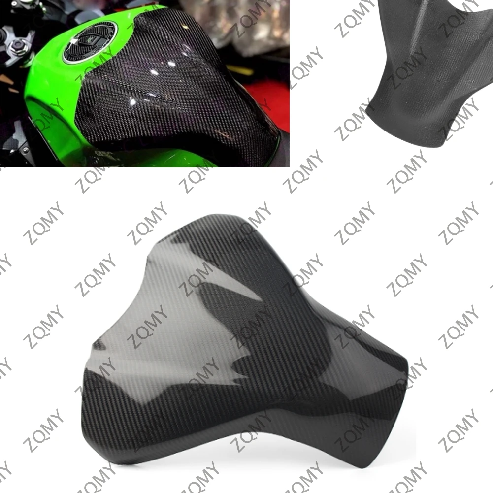 Motorbike Pre-Preg Carbon Fiber Fuel Gas Tank Cover Fairing Protector For KAWASAKI Ninja 400 EX400 2018 2019 2020