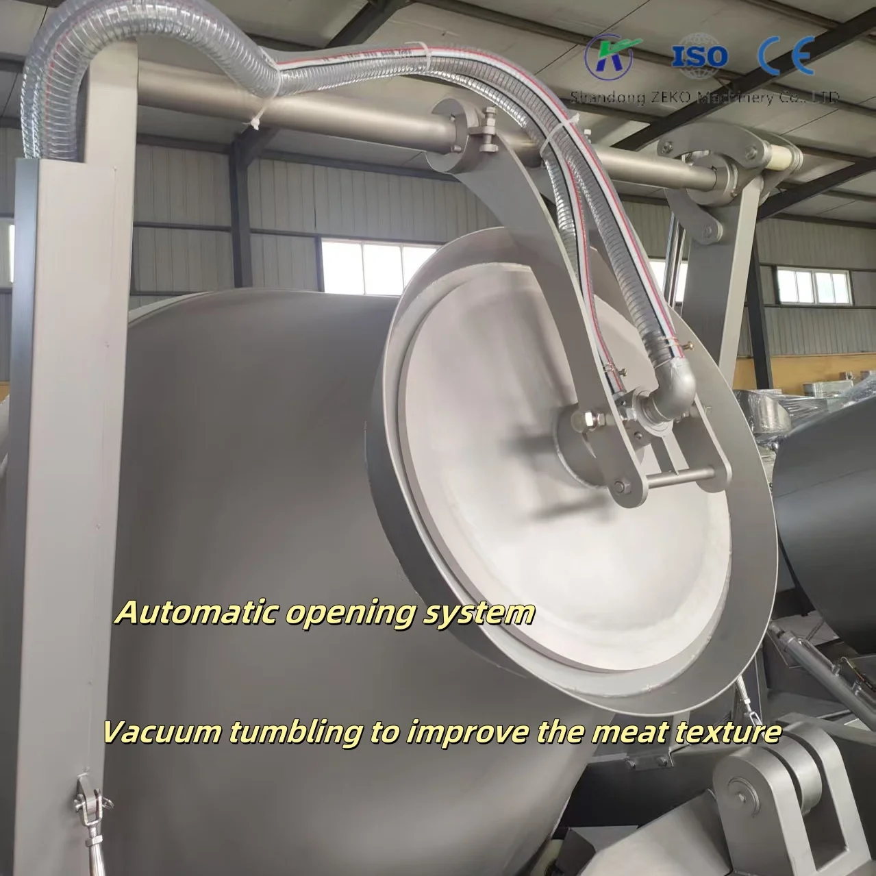 304 rolo de vácuo de aço inoxidável amassar marinheiro processamento de carne copo máquina de marinar bom preço para carne carneiro porco