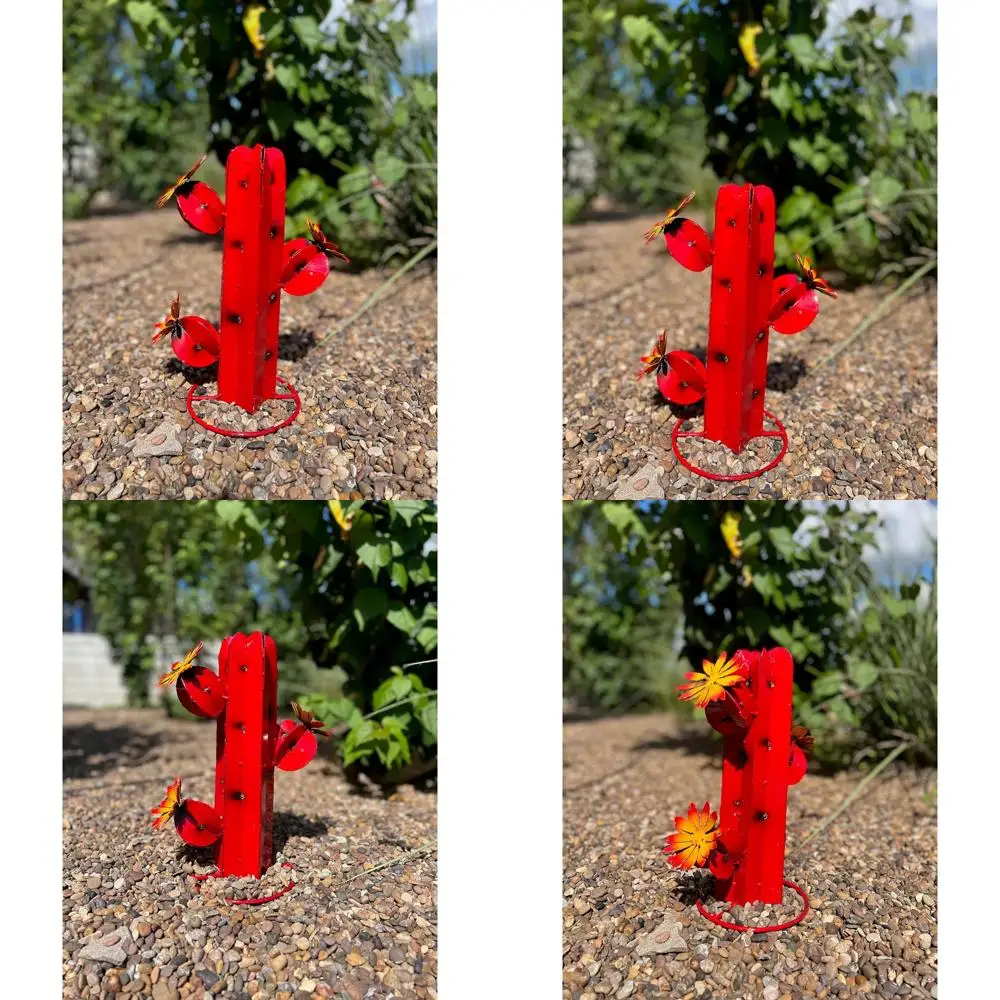 

Red Miniature Saguaro Cactus Garden Ornament