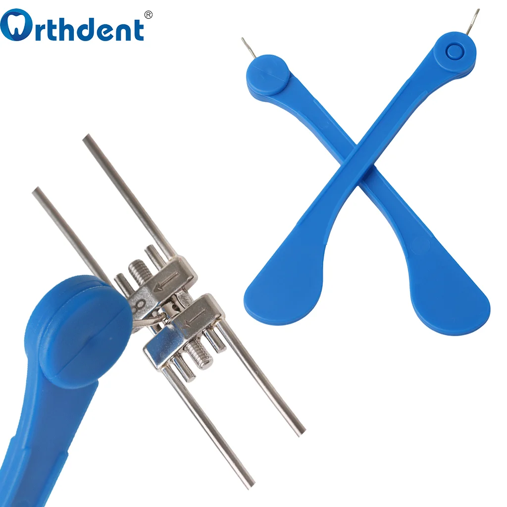 2Pcs Dental Expander Swivel Keys Adjustment Implant Screw Rapid Palatal Expansion With Frame Type Orthodontic Brace Instrument