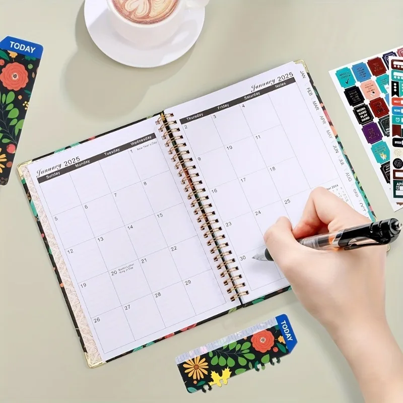2025 Planner 2025 Weekly and Monthly Calendar Plan from January to December A5 (6.2\