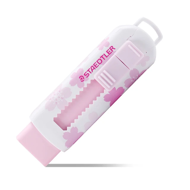 STAEDTLER  Erasers 525 Cherry Blossom Limited Edition Telescopic Rubber Drawing Design Sketch Replaceable Core Cute Stationery 3