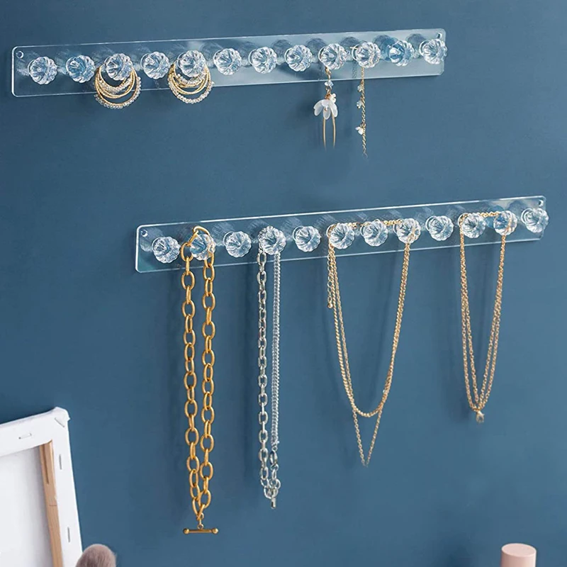 1 Stück Wandmontierter Schmuckhalter, Schmuckaufbewahrungsregal für Zuhause, Wandregal, Schmuck-Display-Organizer zum Aufhängen