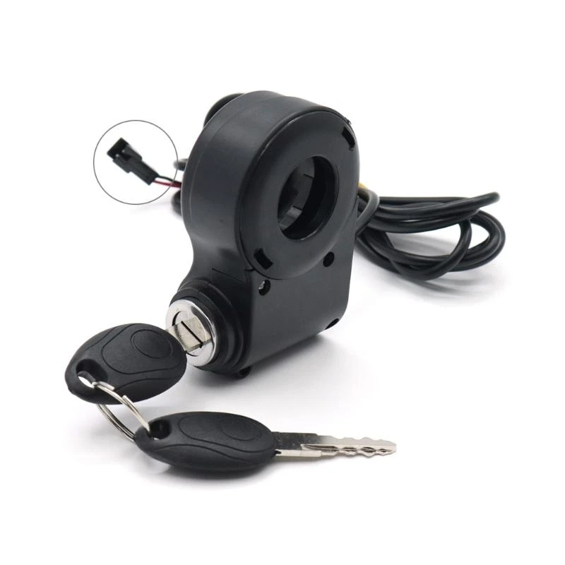 

R6FA Electric Scooters Handlebar Switch Lock Waterproof Lock with Digital Display