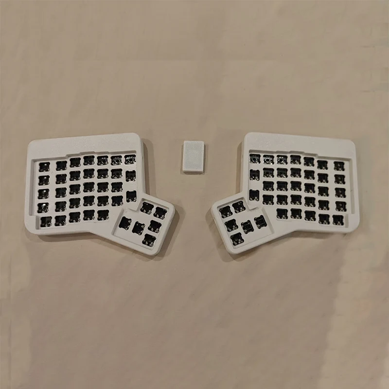 ergodox wireless hot swappable split kit teclado via key change programacao personalizada 24g 01