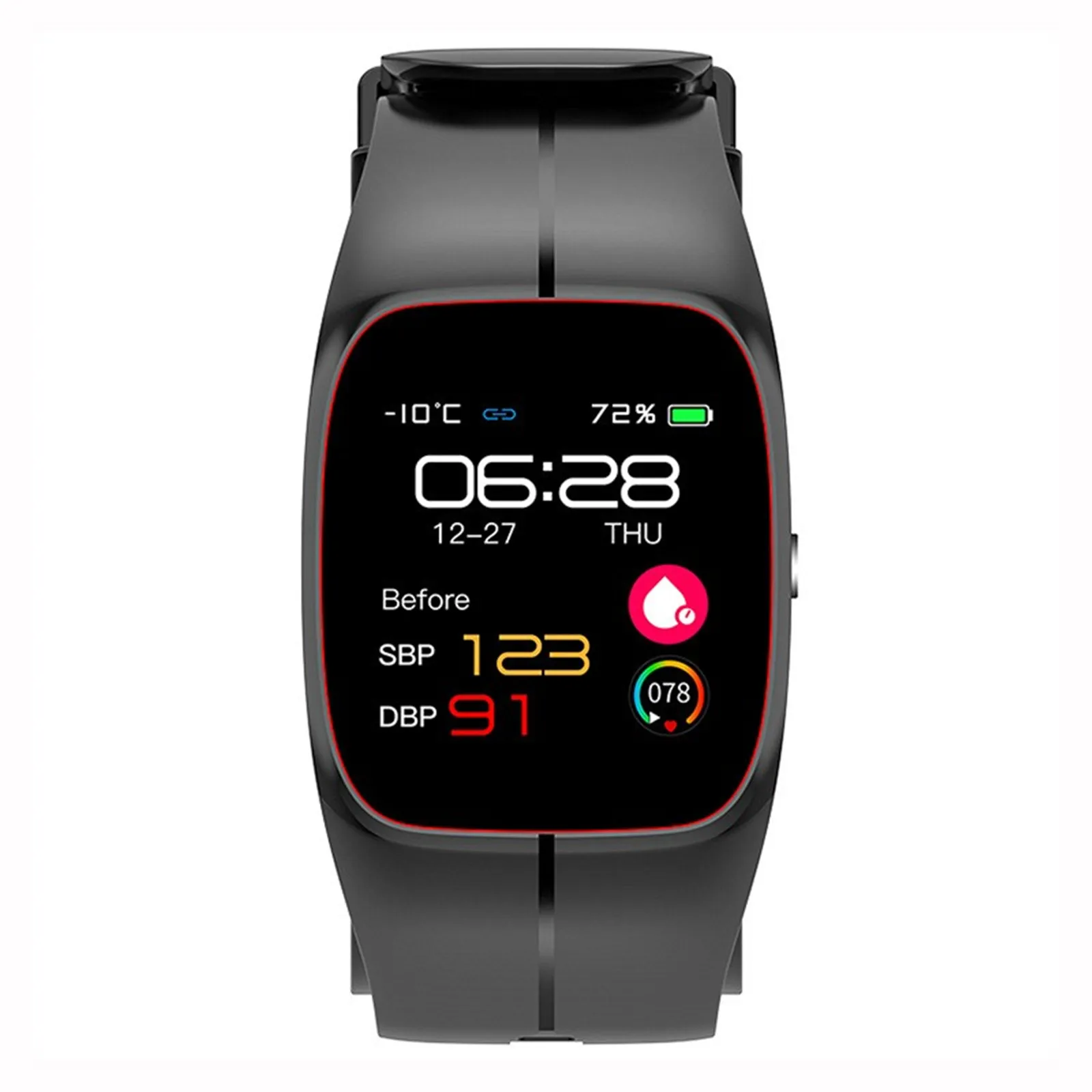 مضخة هواء ضغط الدم ساعة ذكية معدل ضربات القلب الأكسجين مراقبة الصحة في الهواء الطلق سوار رياضي جهاز تعقب للياقة البدنية النوم معصمه