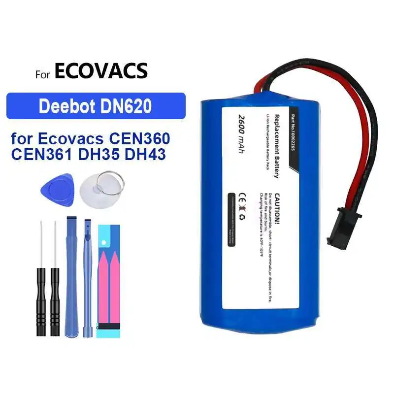 

Аккумулятор 3400 мАч для Ecovacs CEN360 CEN361 DH35 DH43 DH45 DN620 DN621 N79S N79 для Deebot 600 601 605 710 715