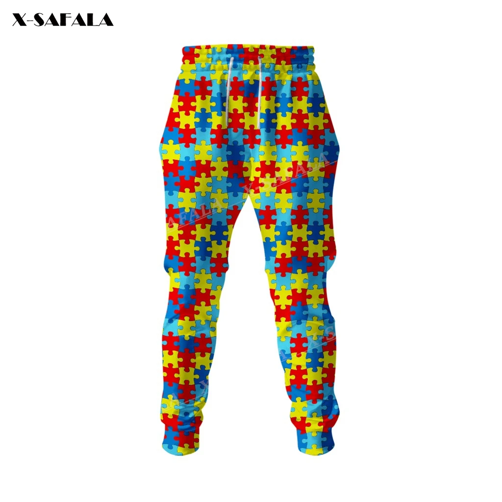 

Autism Mom Tranditional Style 3D Full Print Men Trousers Waist Breathable Sweatpants Casual Long Pants Joggers