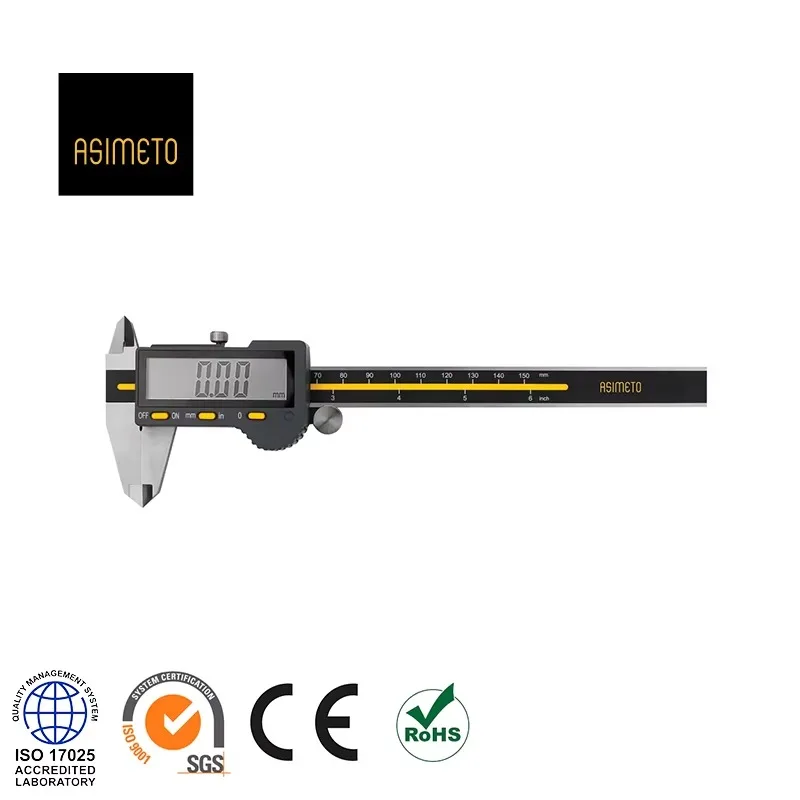 

3 Buttons Digital Marking Vernier Caliper 0-300mm with Thumb Wheel No Data Output Port Measuring Tool