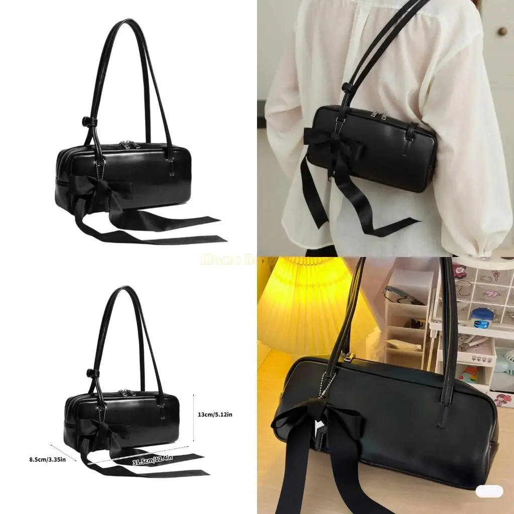 

X90D Korean Handbag Pillow Bag For Women Spacious PU Leather Shoulder Bags