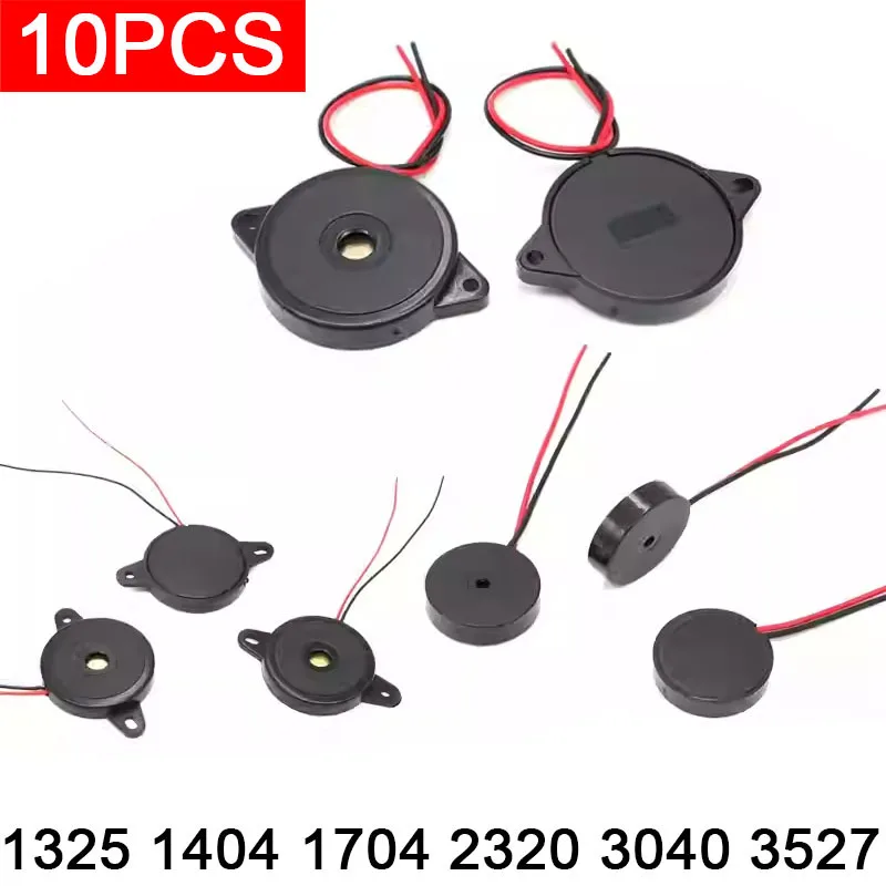 10pcs Piezo 1325 1404 1704 2320 3040 3527 Vibrating With Ear Without Ear Buzzer