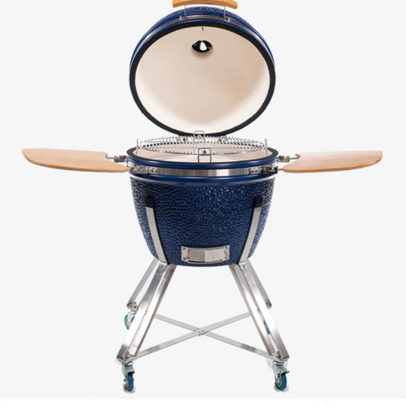 

Family ceramic barbecue grill outdoor courtyard home professional barbecue grill 24 inch American BBQ