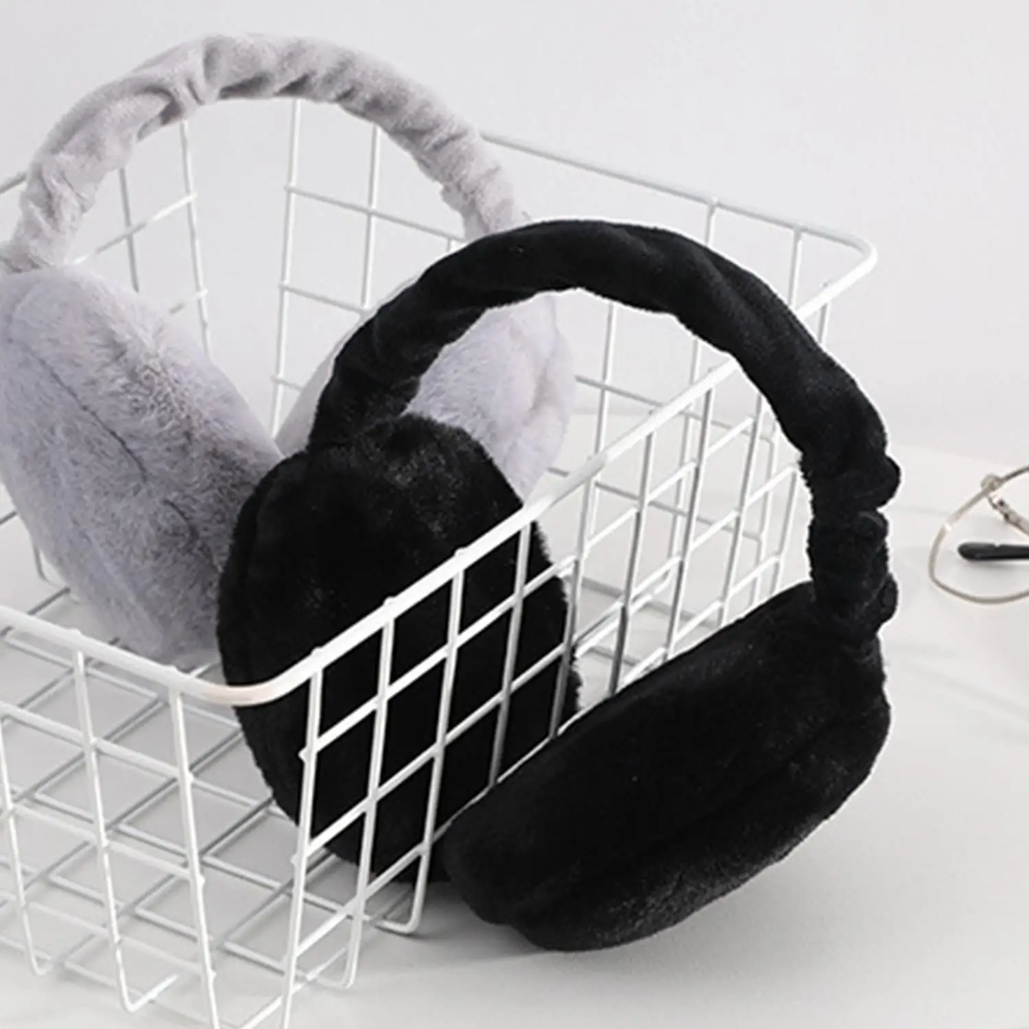 1 قطعة لينة أفخم الأذن دفئا الشتاء الدافئة غطاء للأذنين للنساء الرجال الموضة بلون إيرفلاب في الهواء الطلق الباردة حماية الأذن يفشل #4