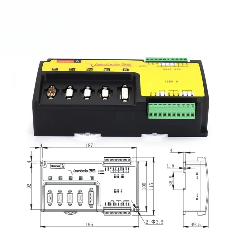 Wavetop-tarjeta de Control de cortador de carpintería automática de 3 ejes Lambda 3S + PM95A(CG) tarjeta PCI-E para enrutador CNC máquina cortadora de carpintería