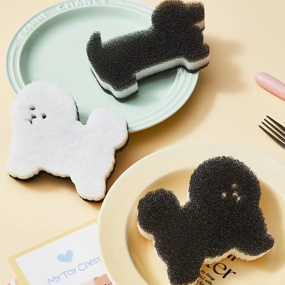 

Non-Scratch Diamond Sponge With Cartoon Pattern Fish Scale Scouring Pad For Kitchenware, Pots Bakeware Cleaning X8W0