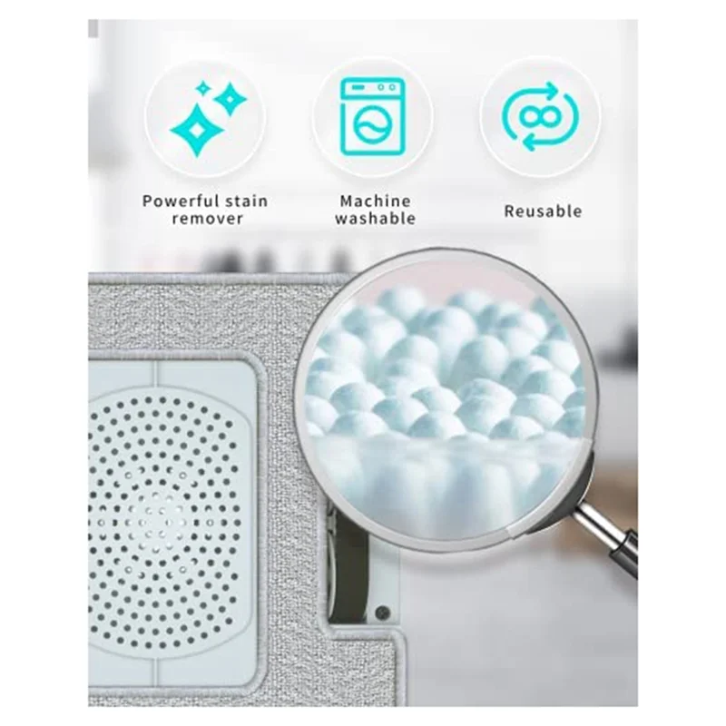 Чистящая одежда из микрофибры ABGU для робота W850/830/W920/W1, многоразовая, можно стирать в машине, сменный набор, 6 шт.