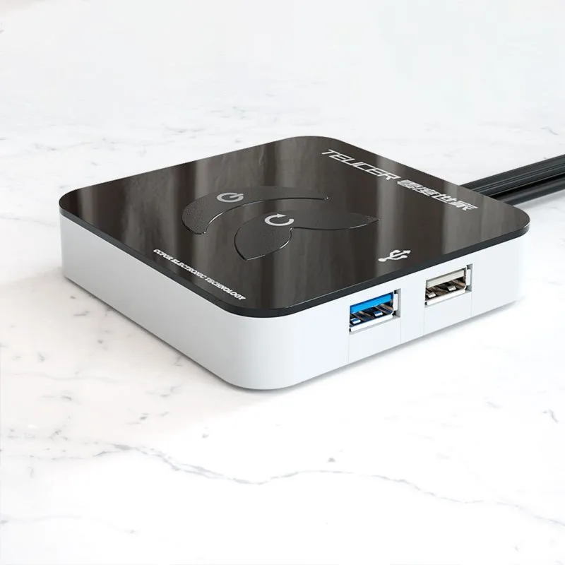 TEUCER KG-03 PC Case With USB Desktop Host Portable Desktop Computer Power Supply Switch External Start Button