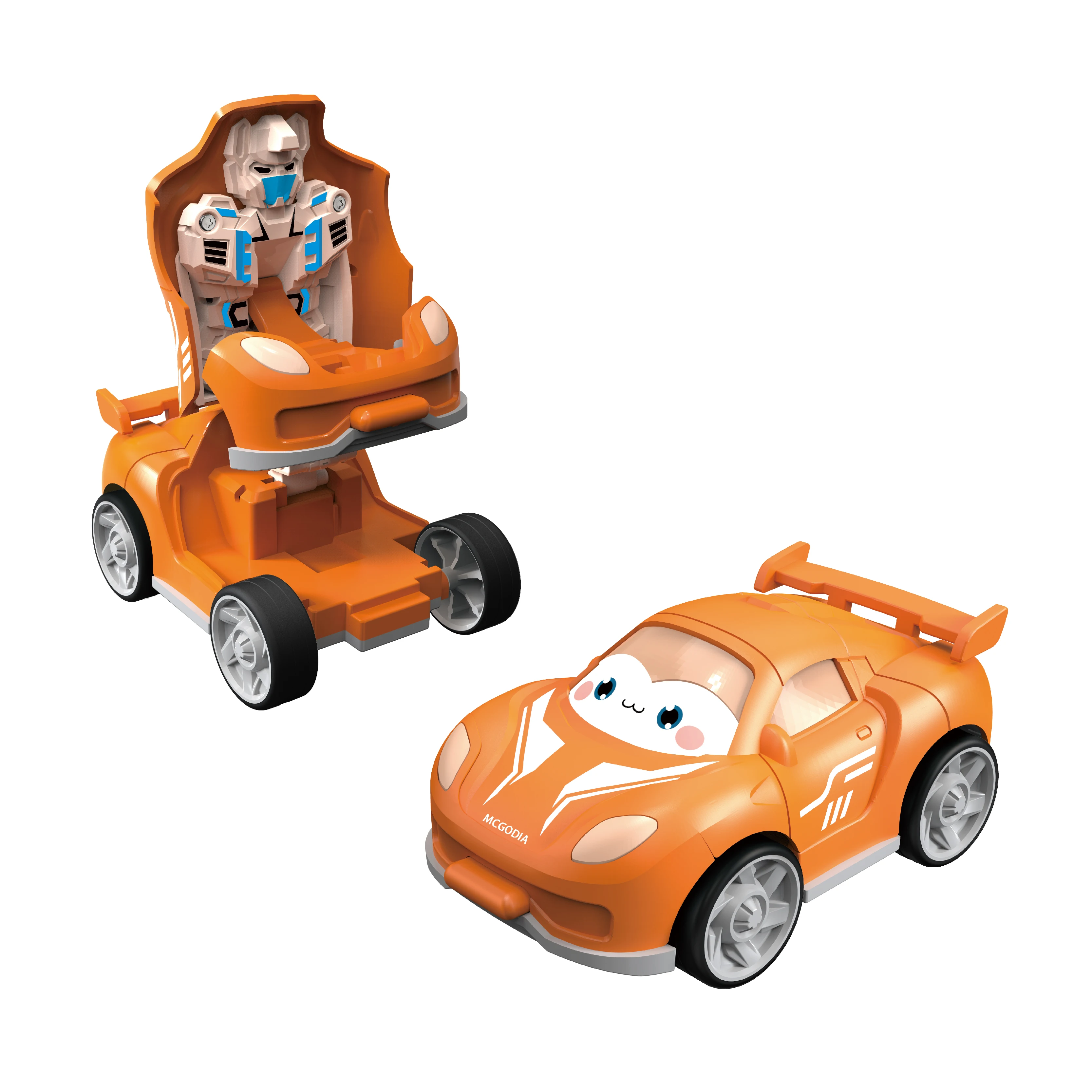 Transforming Crash & Go Cars - Inertia Spin and Slide Action, Engaging Robotic Vehicle Playset for Boys, Ideal for Interactive F