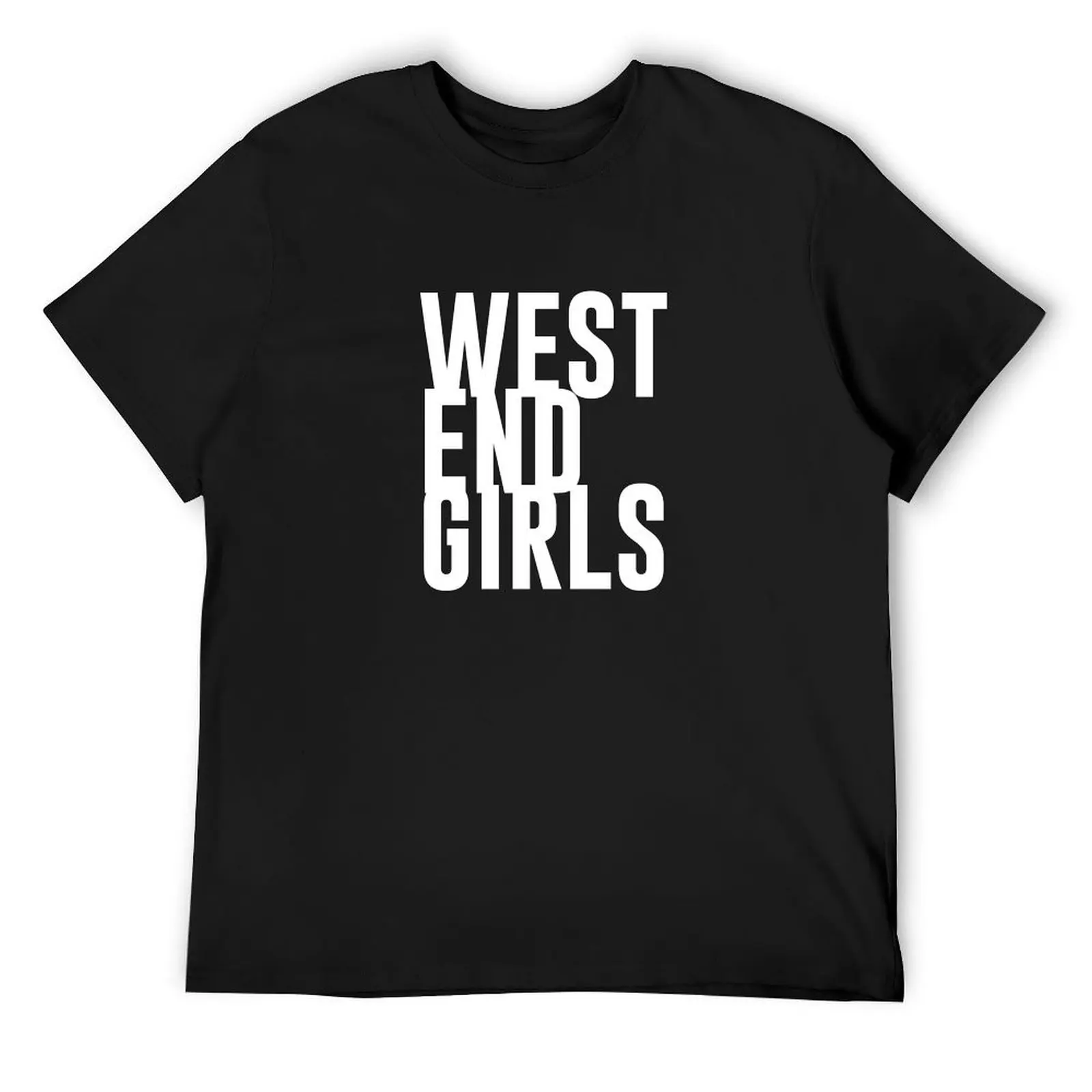 

west end girls white T-Shirt vintage graphic tee vintage anime shirt compression shirt men