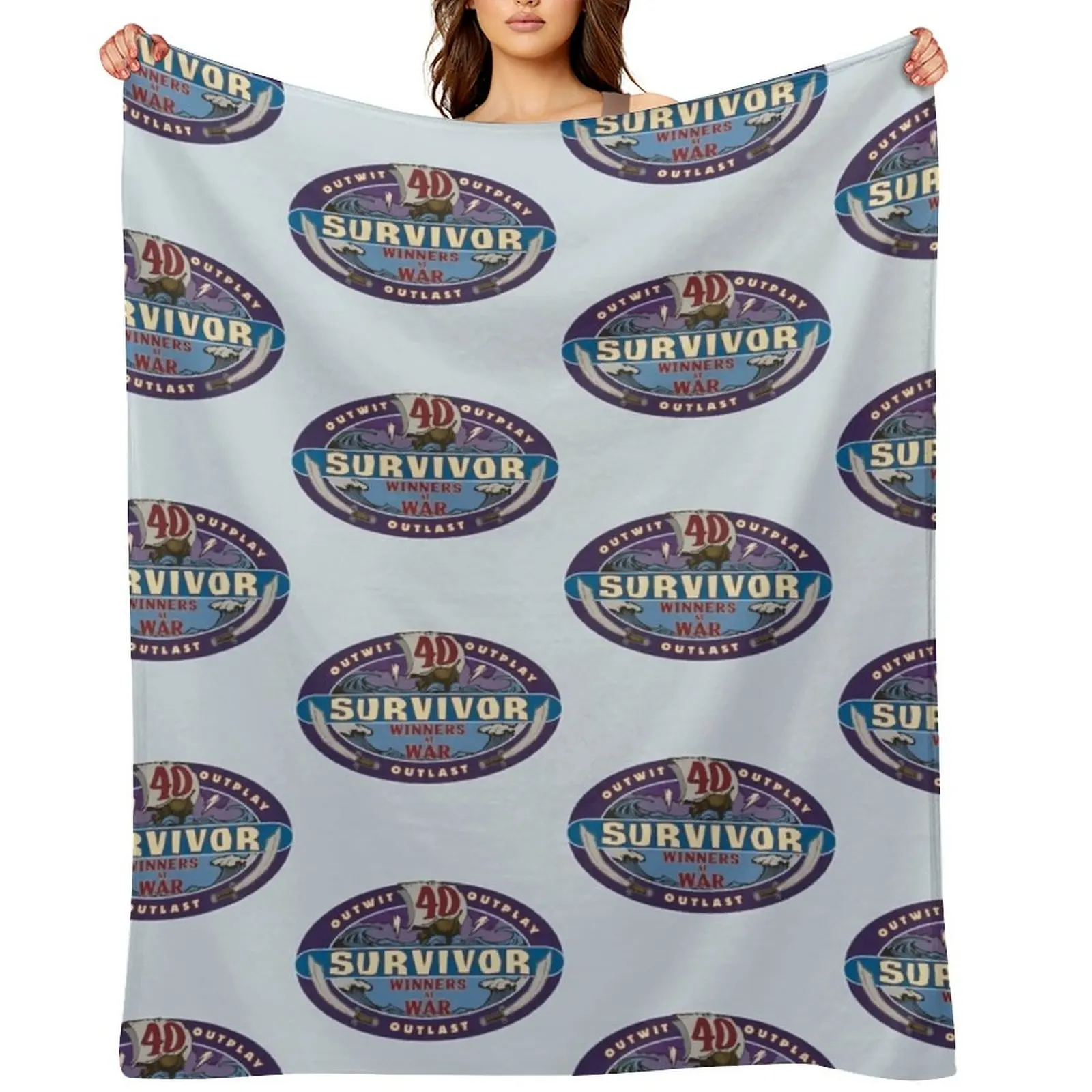 

Survivor Throw Blanket Hairys Flannel Decorative Beds Hairy Blankets