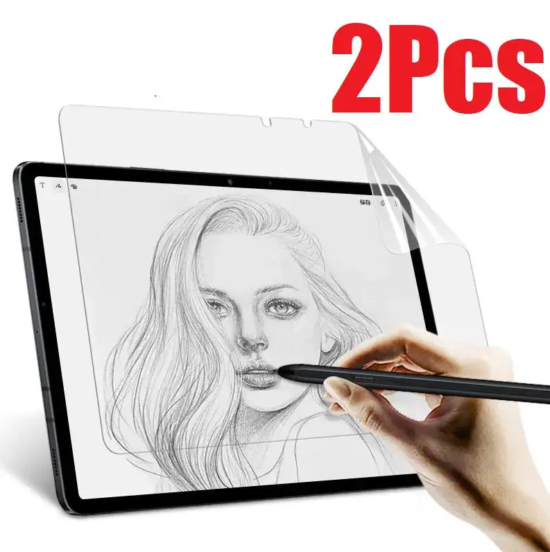 

2Pcs Paper-feel Screen Protector For iPad Pro 11 12.9 2024 For iPad Air 4 5 2022 8th 7th 9th10th Mini 10.2 Screen Protector Film