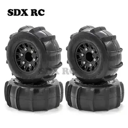 4PCS 1/10 Sand Wheel Short Course Tires for RC Buggy Truck HQtoys 727 REMOHOBBY Traxxas Slash Trx-4 Vkar V1 Arrma HSP HPI Tamiya