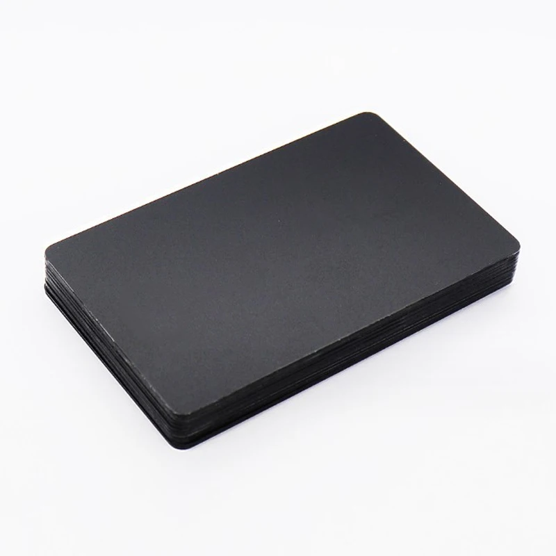 بطاقة NFC سوداء قابلة للطباعة، مادة PVC سوداء غير لامعة لبطاقة الوسائط الاجتماعية للأعمال الرقمية