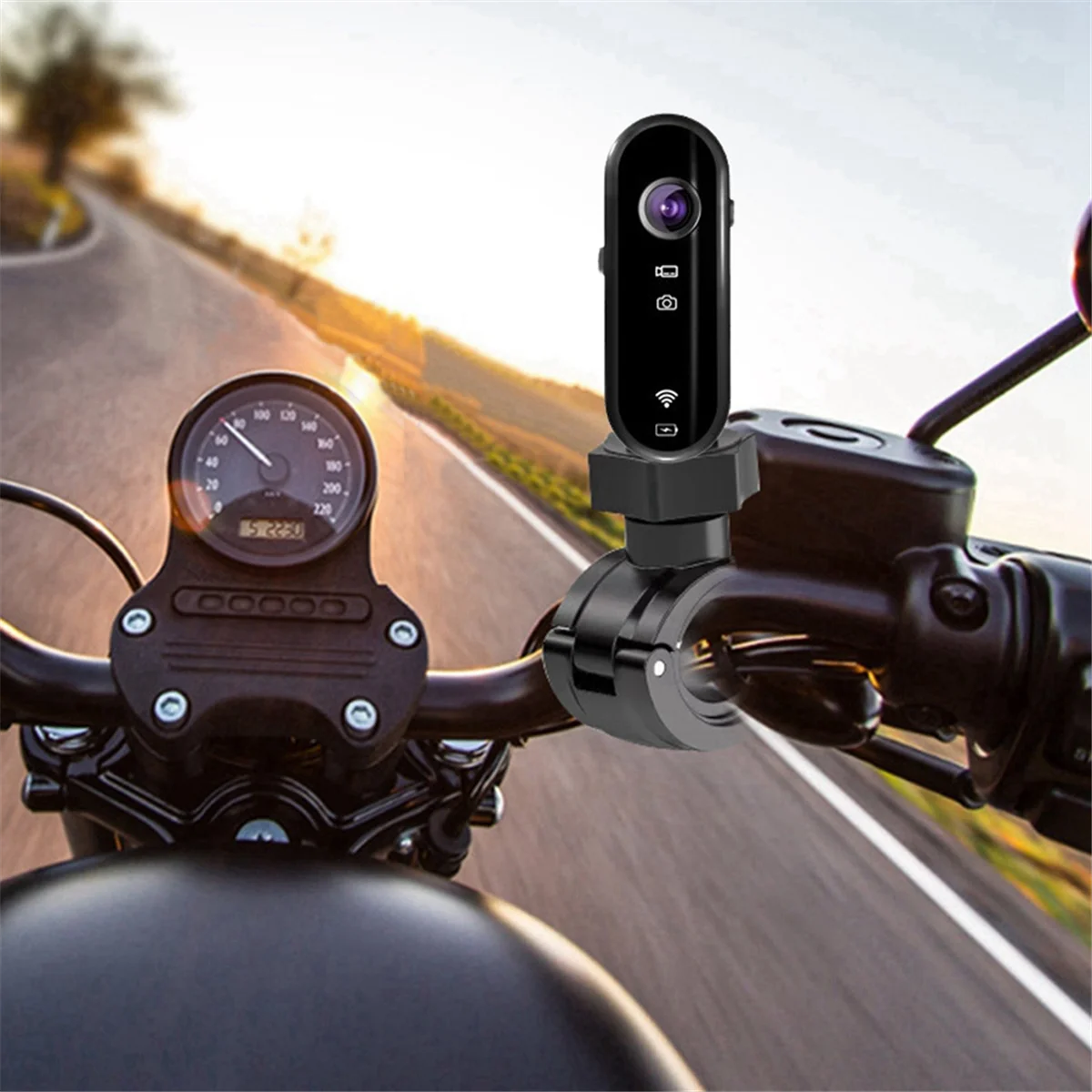 新しい多機能カメラ 1080P HD カメラ WIFI 携帯電話相互接続オートバイ自転車ビデオ録画用、B