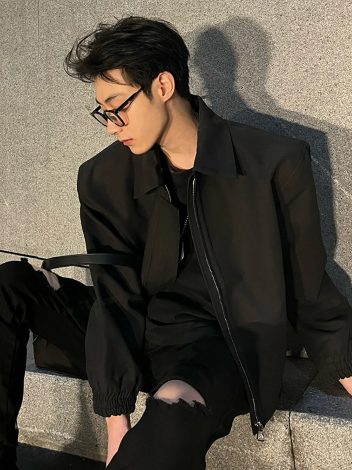 

Мужская куртка Cleanfit Bla ort: весенняя, в британском стиле, с подплечниками, премиум-класса, из полиэфирного волокна