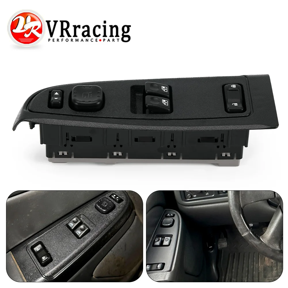 

Front Door Lock Master Power Window Switch with Bezel For Chevy Silverado 1500 2500 HD 3500 Pickup 03-07 15883322/ DWS-248 KG65