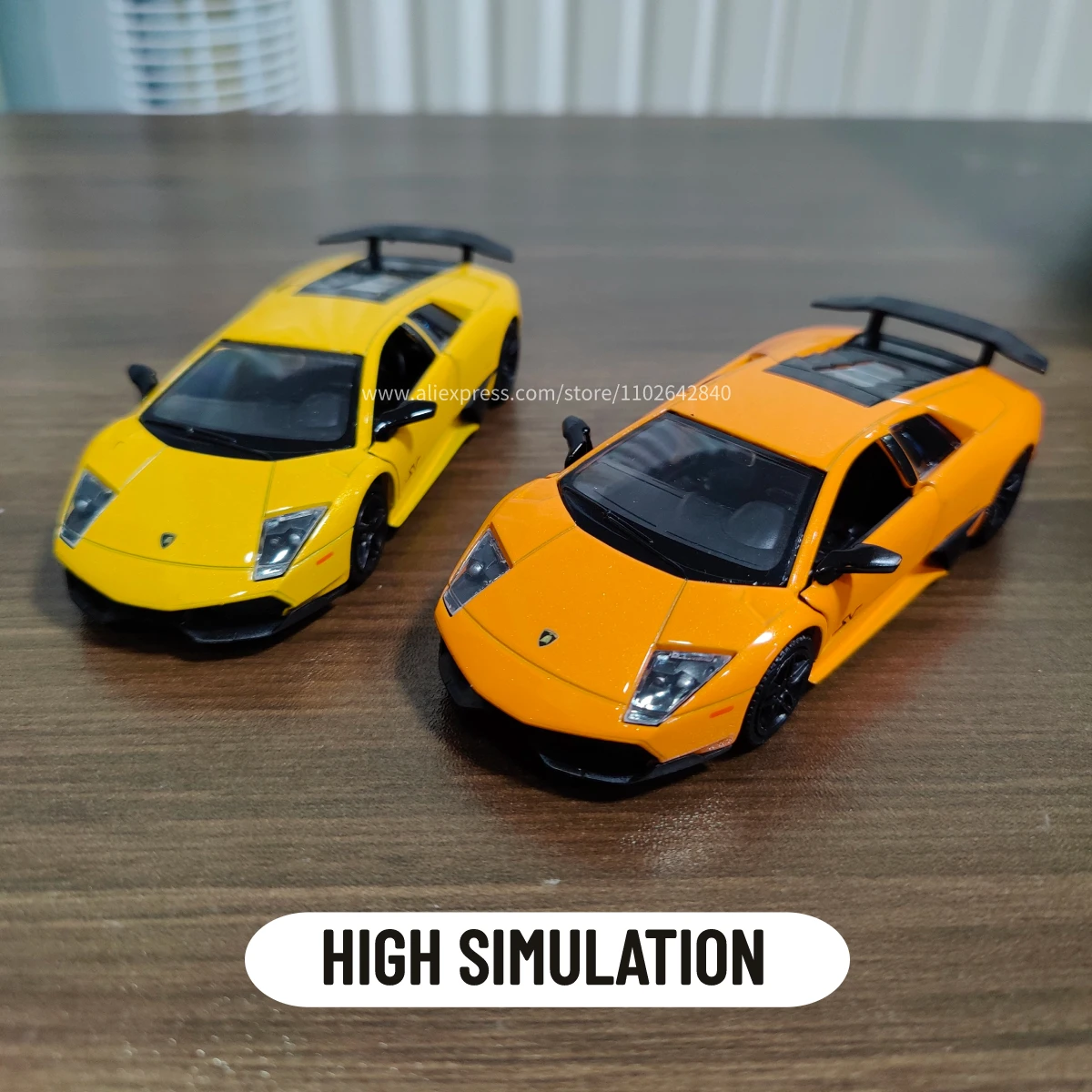 1:36 Car Model Lamborghini Murcielago Scale Metal Diecast Replica Home Office Miniature Art Vehicle Hobby Decoration Kid Boy Toy