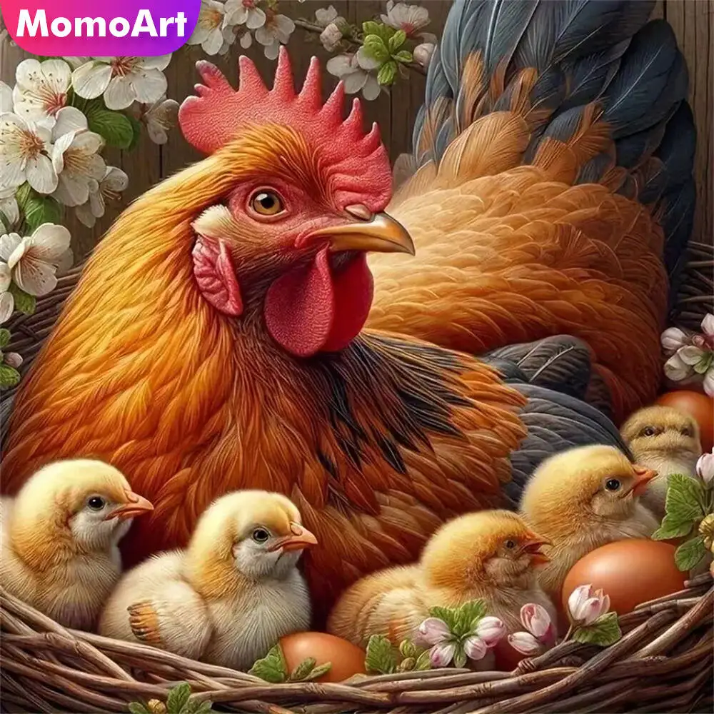 Momoart oso mosaico de diamantes Animal pintura de diamante redondo completo bordado de Luna recién llegado Hobby hecho a mano