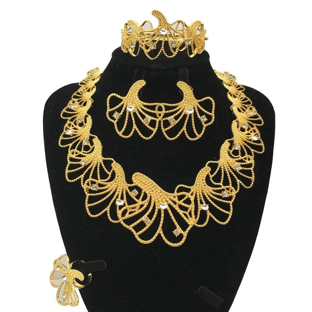 Newest  Italian Jewelry Sets Bridal Necklace  Wedding Engagement and Gift FHK18829