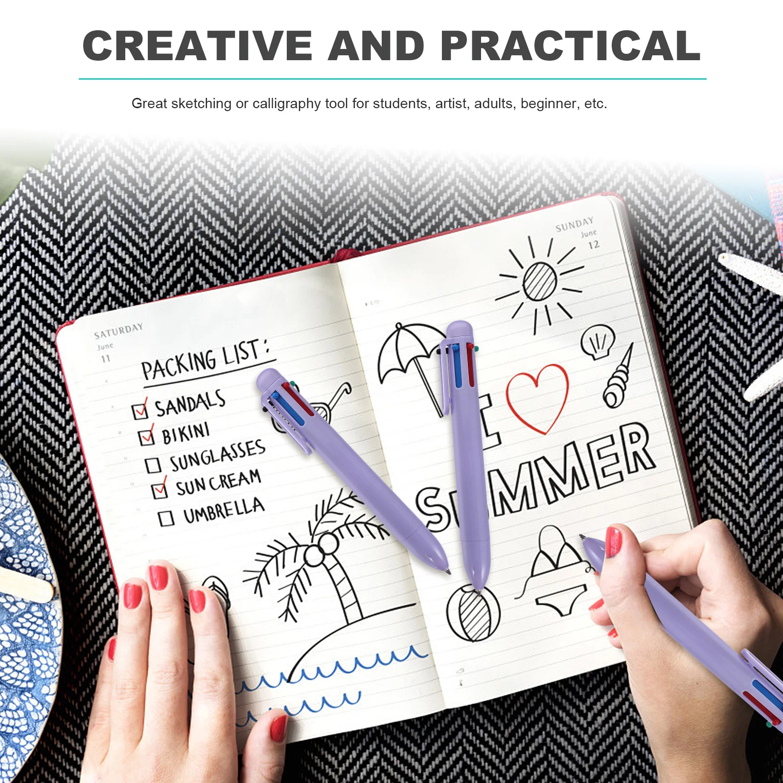 

6 шт., шариковые ручки-макароны, креативные, стильные, гладкие, эргономичные, студенческие, забавные, портативные, для ежедневного использования, бытовая шариковая ручка