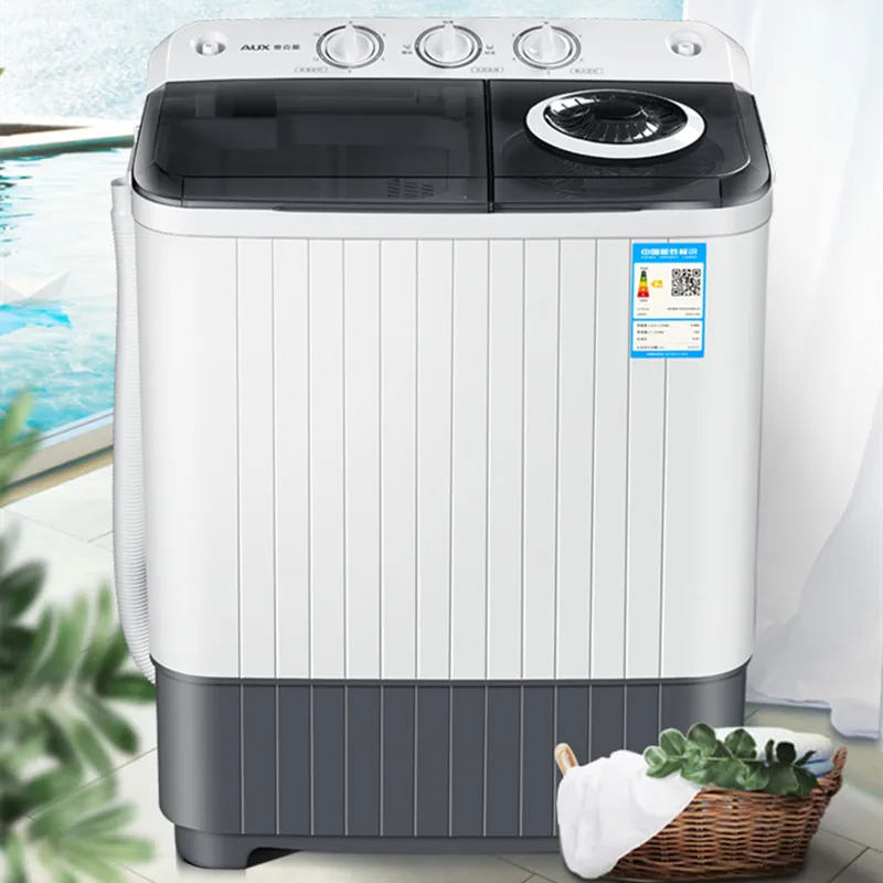 5.5 Kg Semi-automatic Double Bucket Small Large-capacity Dormitory Bedroom Household Washing Machine Mini Laundry Machine 220V