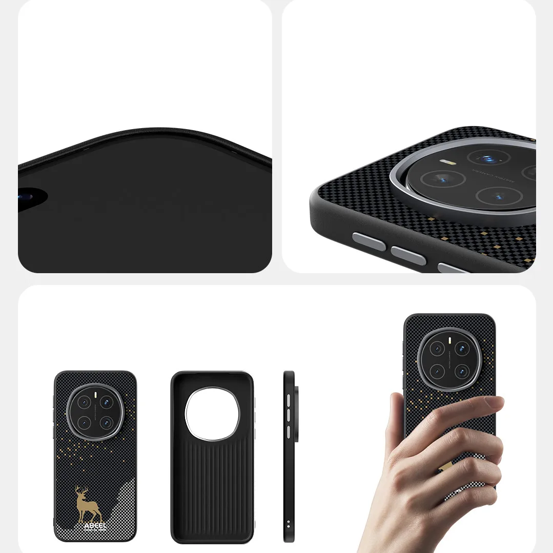 Matte Magsafe Great Wall Deer Grain Soft TPU Frame Case for Honor Magic 7 Pro Magic7 Sunset Soldier Magnetic PC Armor Back Cover