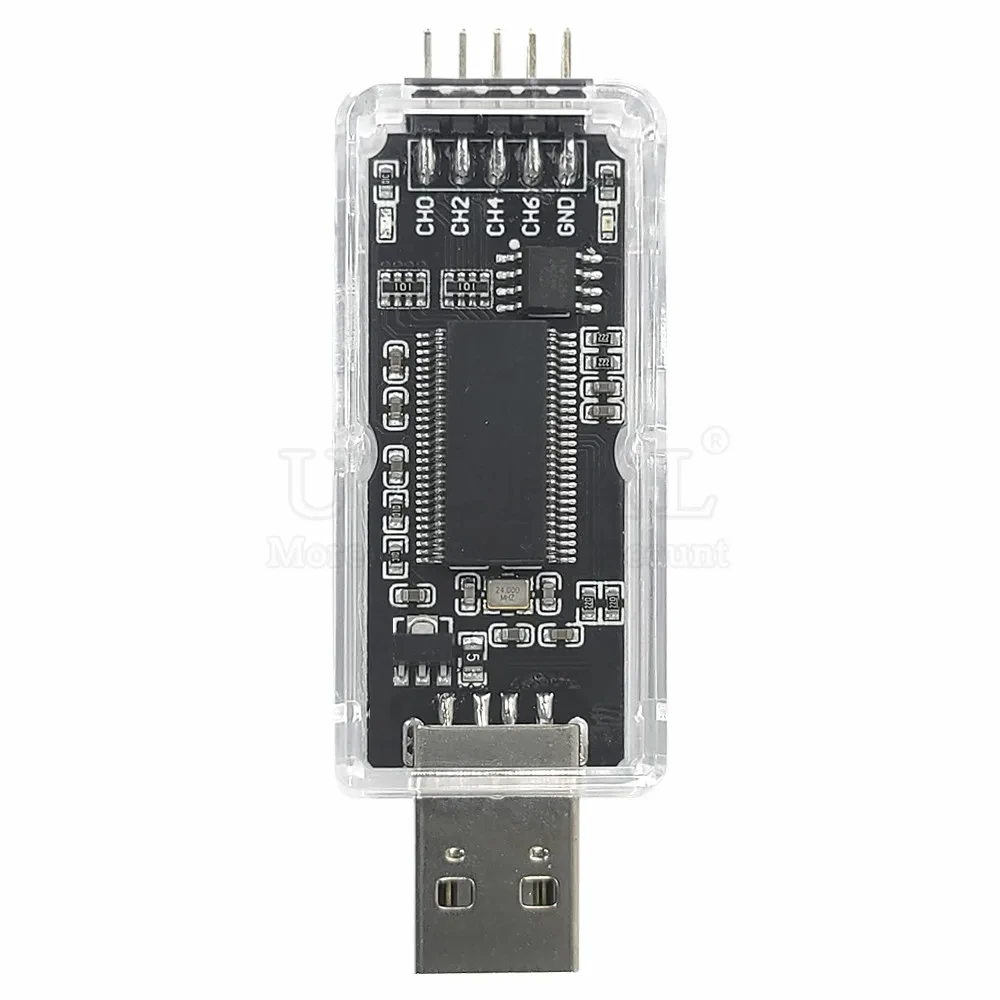 USB Logic Analyzer Module for Linux Win7/10 Microcontroller ARM FPGA Debugging Tool 16-24MHz Sampling 8 Channels