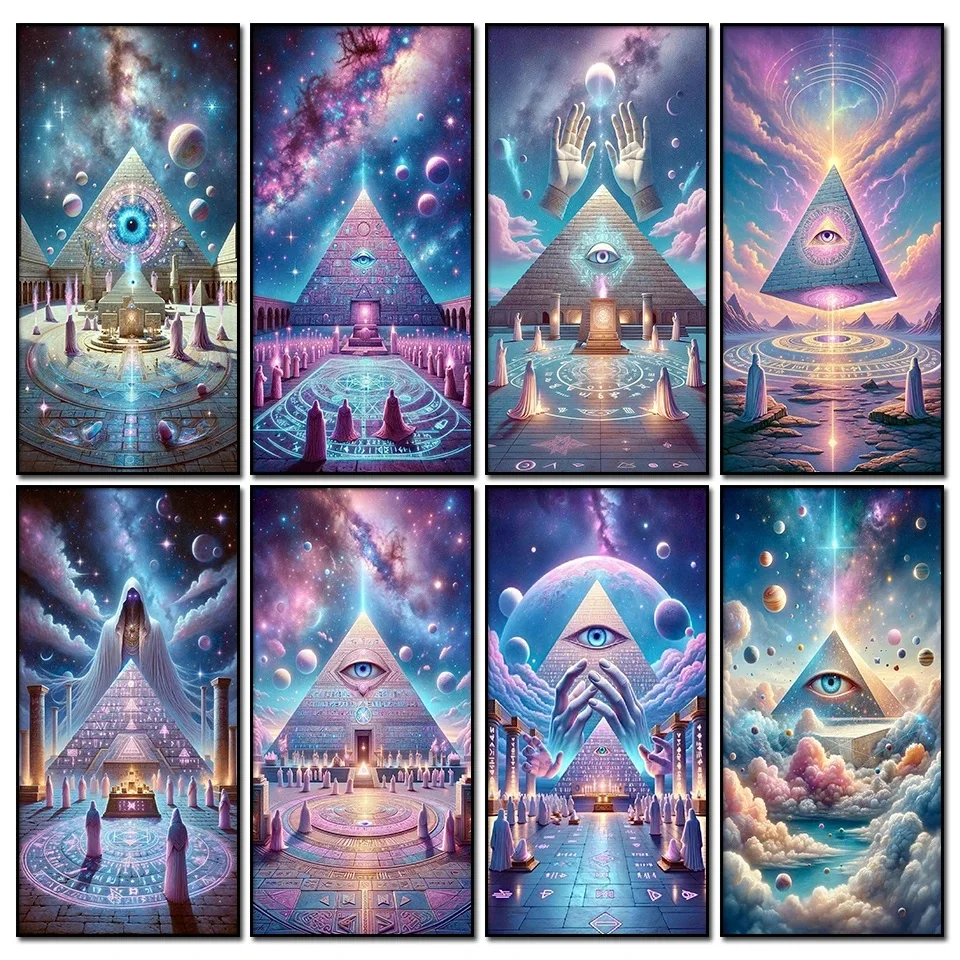 Mysterious religious rituals Diy Diamond Painting Sale Full Diamond Mosaic Church Landscape Picture Of Rhinestones H603