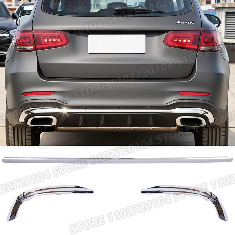 

Накладка на задний бампер (молдинг) для Mercedes-Benz GLC200 GLC220 GLC250 2020-2022 годов, ABS, окрашенная, номера деталей: 2538852206, 2538858306, 2538858406
