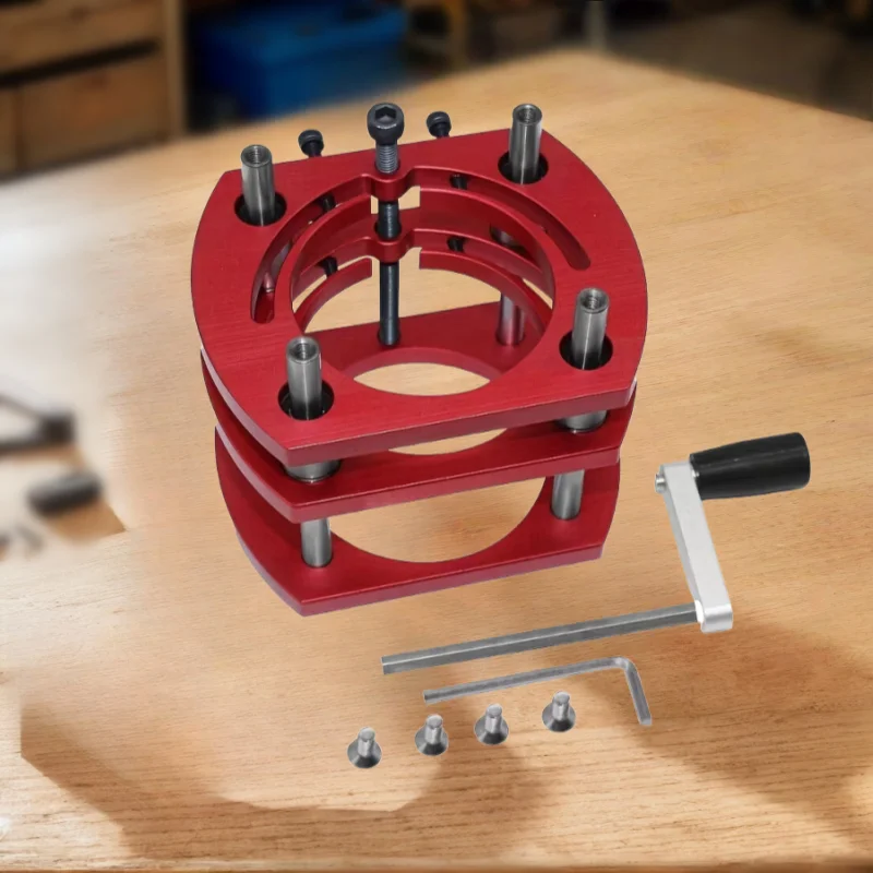 Woodworking Router Table Insert Plate Lift Base - Wood Router Working Benches DIY - Router Lift for 65mm Diameter Motors