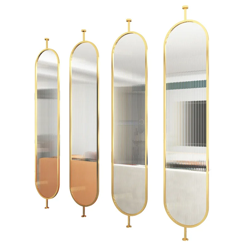 Nordic light luxury screen partition, simple household entrance, tempered Changhong glass living room shielding wall