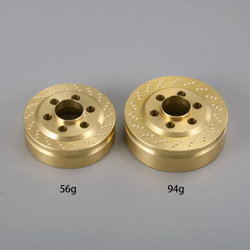 MIBIDAO 2Pcs Brass Internal Counterweight Balance Weight for TRX-4 Axial SCX10 Wraith 1/10 RC Car 1.9 2.2 inch Wheel Rims Parts