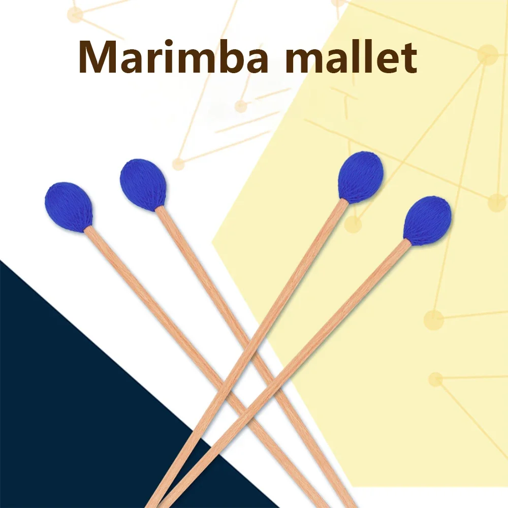 

1 пара промежуточных Marimba Mallets овец плюшевый Marimba ксилофон трость профессиональные фотоаксессуары