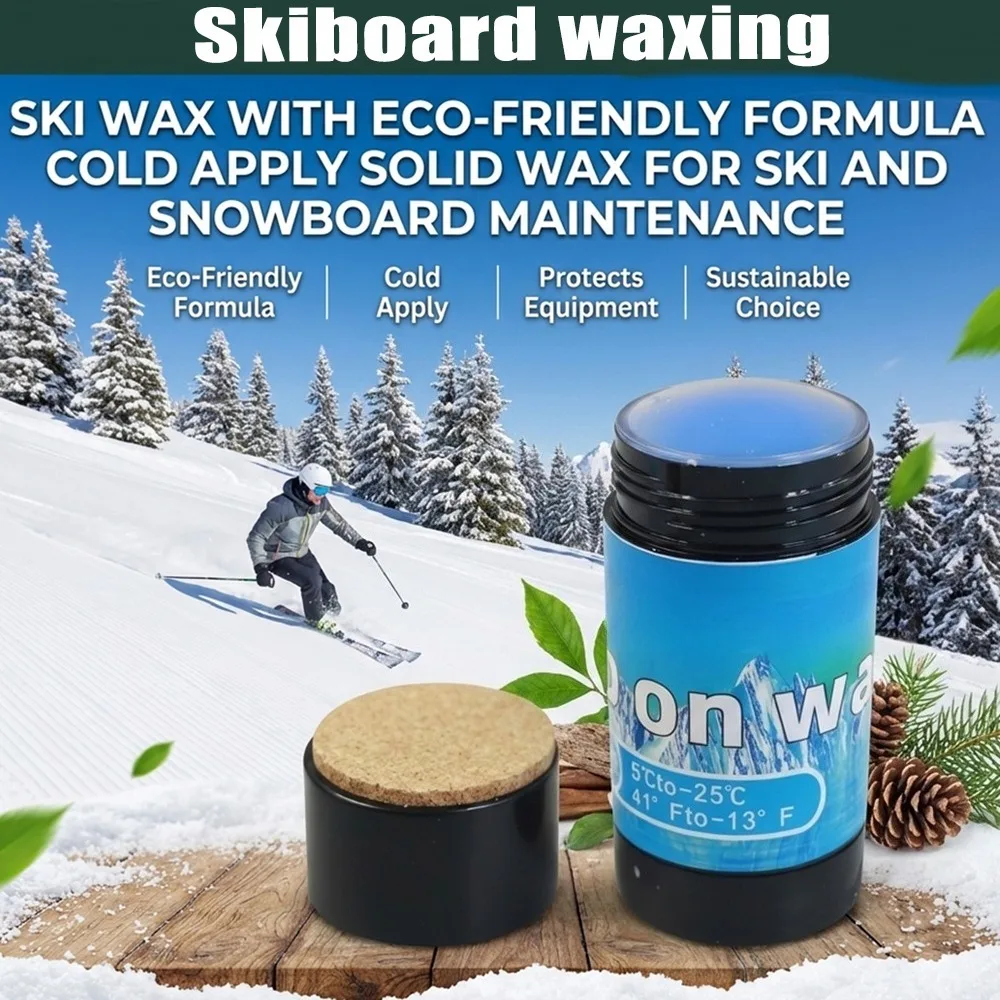Portable Snowboard Wax Kit Ski Wax Scraper Remover Speed Booster Snowboard Maintenance Care Tool Set