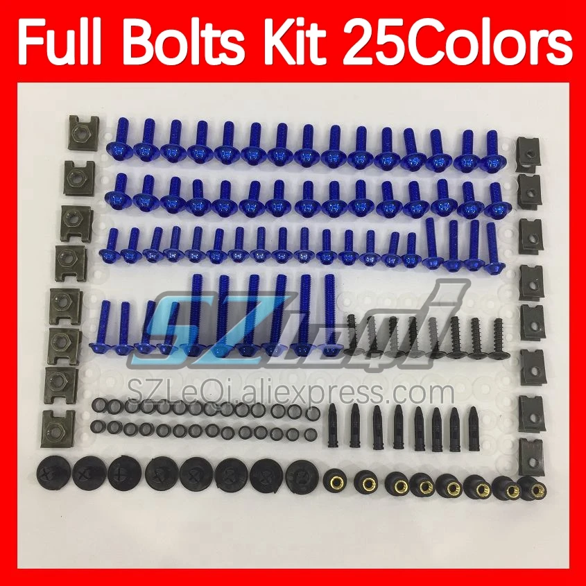 Fairing Bolts Full Screw Kit For Aprilia RS4 RS 125 RS-125 RS125 99 00 01 02 03 04 05 1999 2000 2005 Body Bolt Screws Nuts 268ps