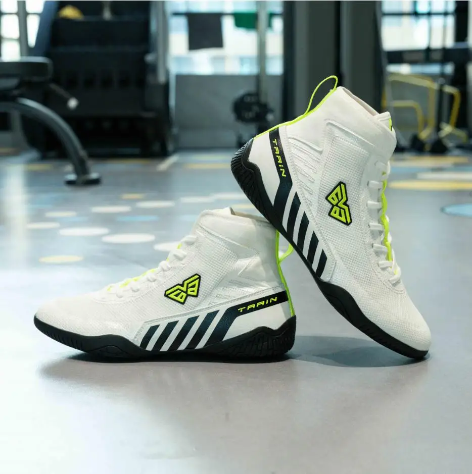 Brand V63 Mid Cut Professional Wrestling Shoes for Men Women Lightweight and Durable Boxing Sambo Shoes Anti Slip Gym Train Shoe