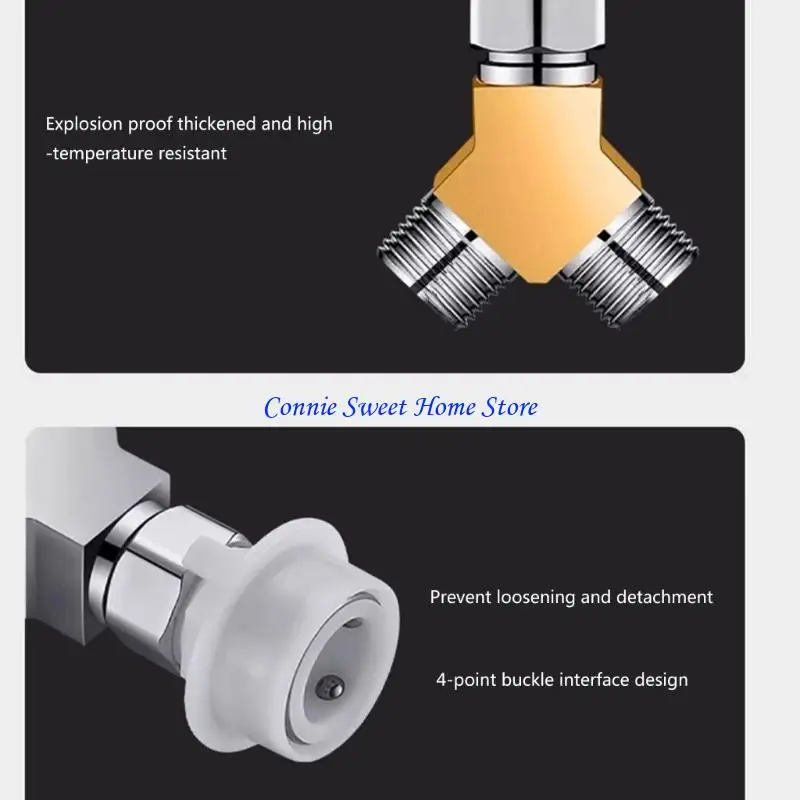 LXAF Upgrades Water Pipe Union Convenient 3 Way Water Pipe Joint Long Service Water Pipe Fitting Water Pipe Adapter for Home