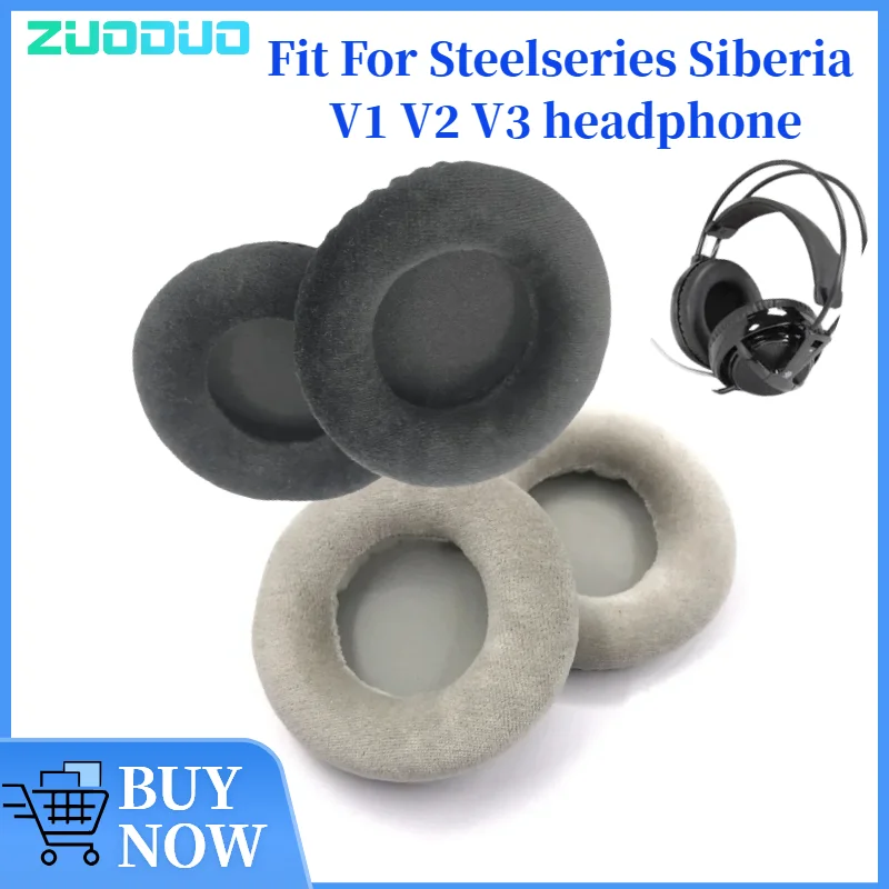 

ZUODUO Replacement Earpads For Steelseries Siberia V1 V2 V3 Ear Cushion / Headphone Ear Pad