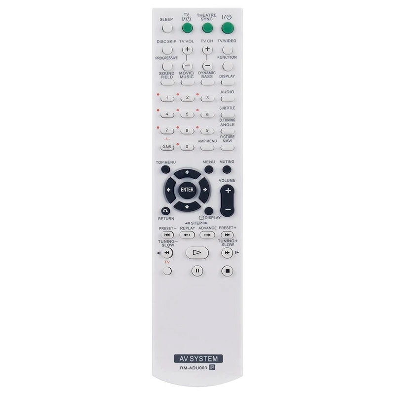 SCLS RM-ADU003 para sistema de teatro de controle remoto Sony AV DAV-DX155 DX255 DX315 DZ120